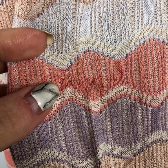 Veronica Beard Alyssa Retro Striped Crew Knit Sweater L - Picture 10 of 15